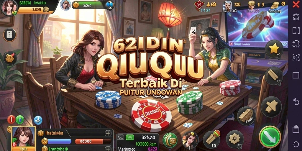 Tampilan permainan QiuQiu yang menarik dan penuh strategi.