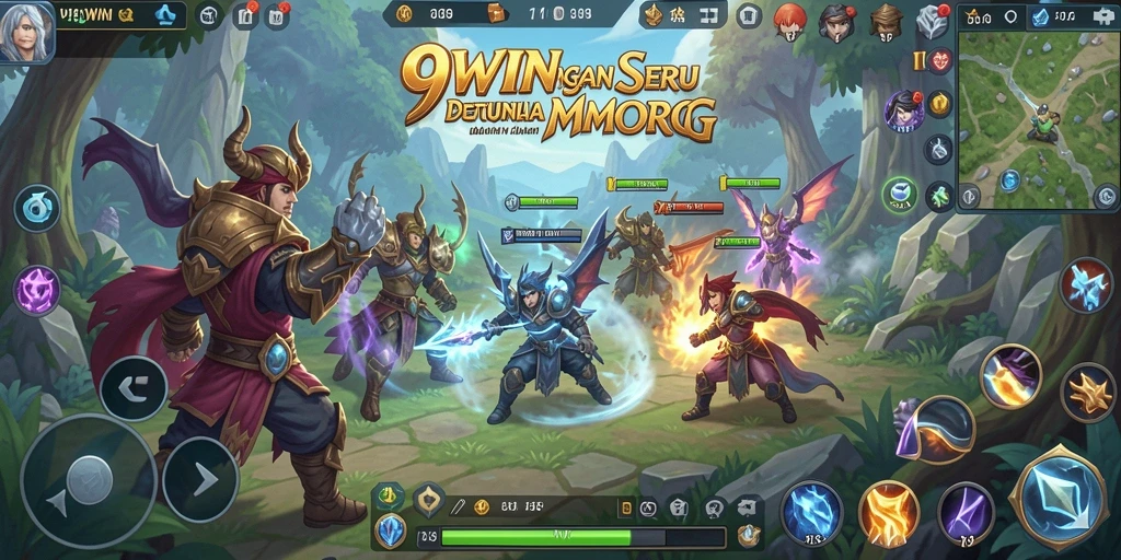 Tampilan gameplay seru dalam dunia MMORPG 9WIN.