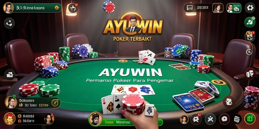 Gameplay Poker seru di AYUWIN dengan banyak pilihan permainan.