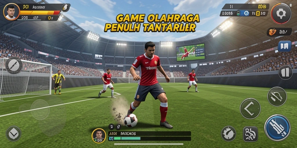 Gameplay D06 yang seru dengan grafis menakjubkan dalam pertandingan olahraga.