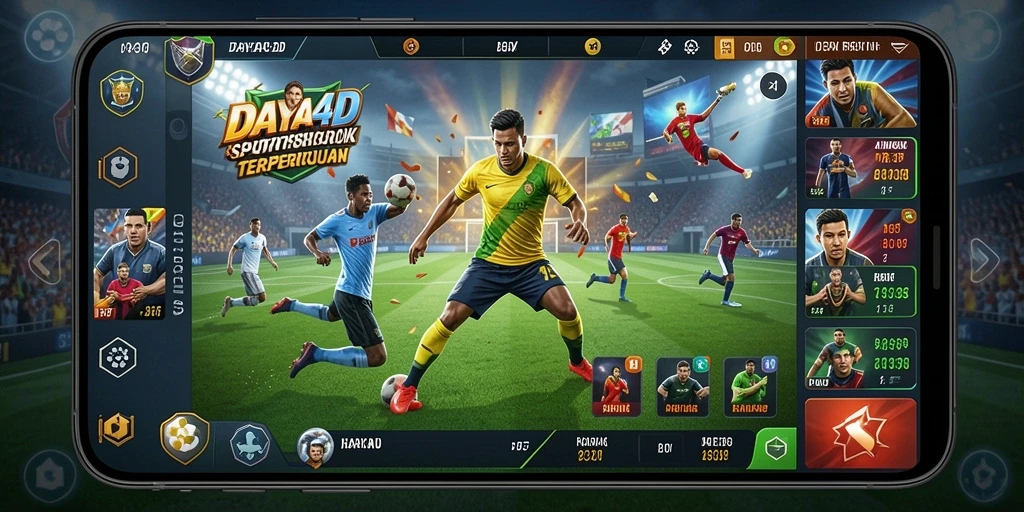 Tampilan menarik dari aplikasi DAYA4D yang menghadirkan pengalaman sportsbook.