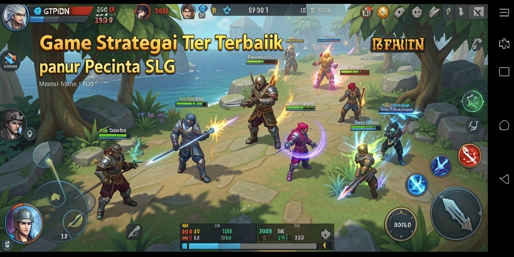 Screenshot gameplay GTPIDN menampilkan pertempuran strategis yang seru.