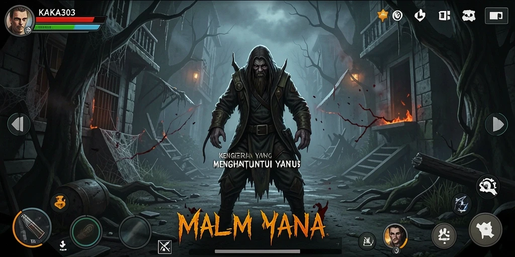 Tampilan menyeramkan dari gameplay KAKA303 yang penuh ketegangan.
