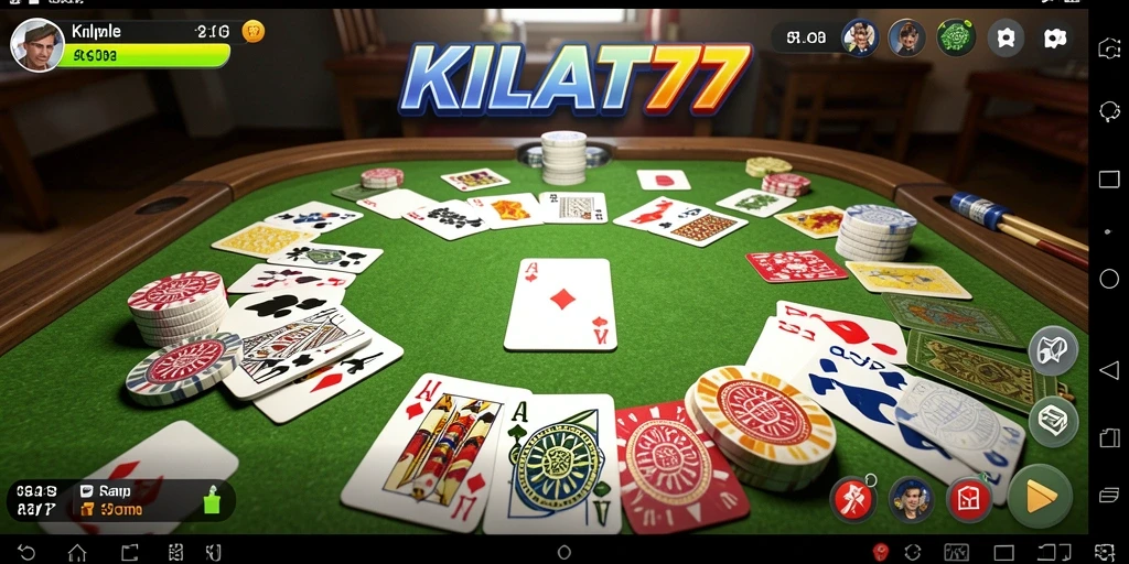Gameplay KILAT77 yang menyenangkan dalam permainan Gaple.