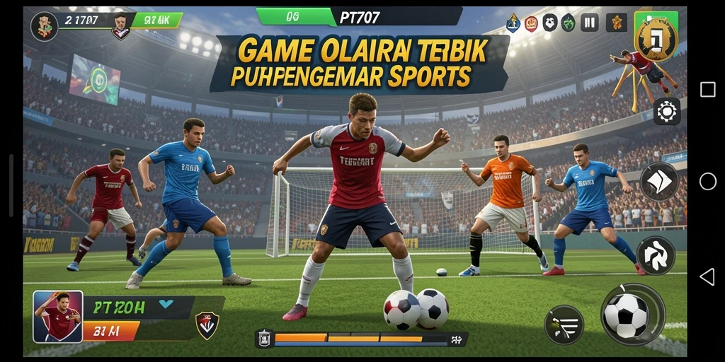 Screenshot PT707 menampilkan aksi seru dalam permainan olahraga.