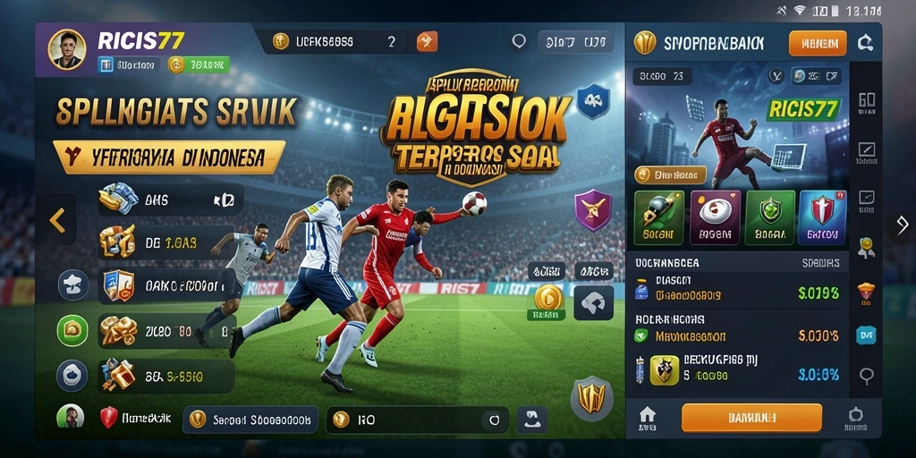 Screenshot utama RICIS77 menunjukkan antarmuka permainan Sportsbook yang menarik.