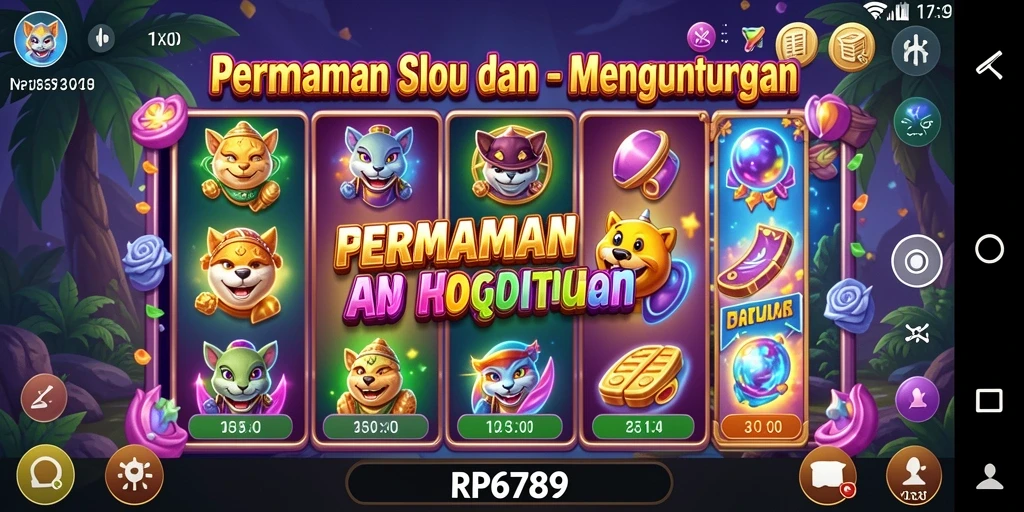 Tampilan gameplay menarik dari permainan slot RP6789.