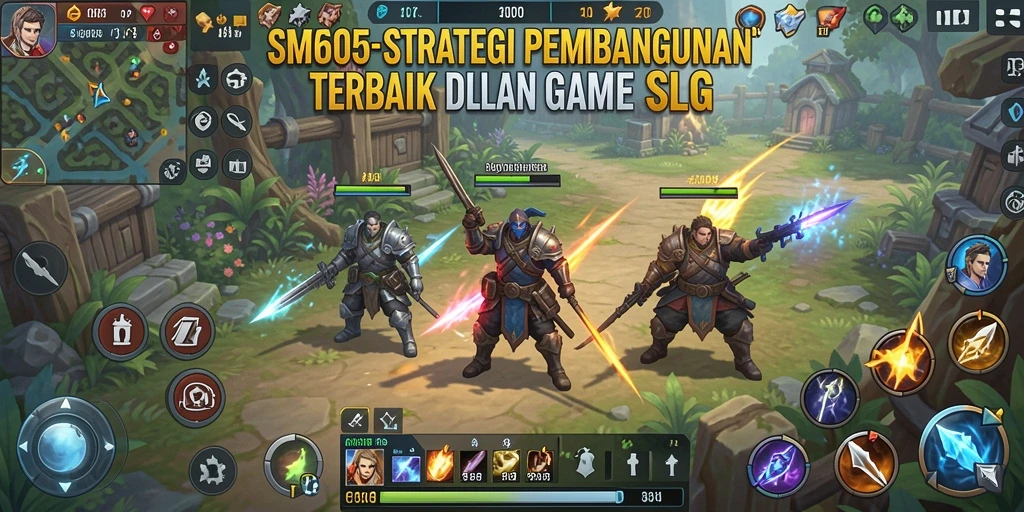 Tampilan gameplay SM605 yang mengesankan dalam pertempuran SLG.