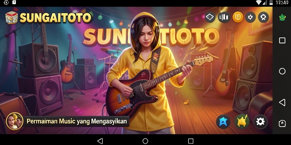 Tampilan permainan SUNGAITOTO yang menawan di layar.